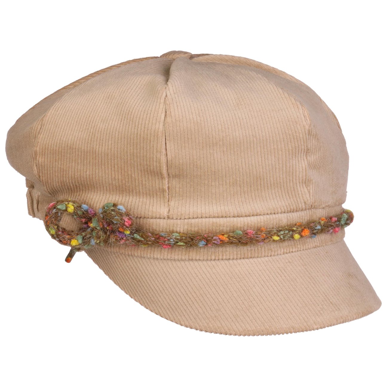 Lierys Girls Beige-Green Tianda Newsboy Cap By