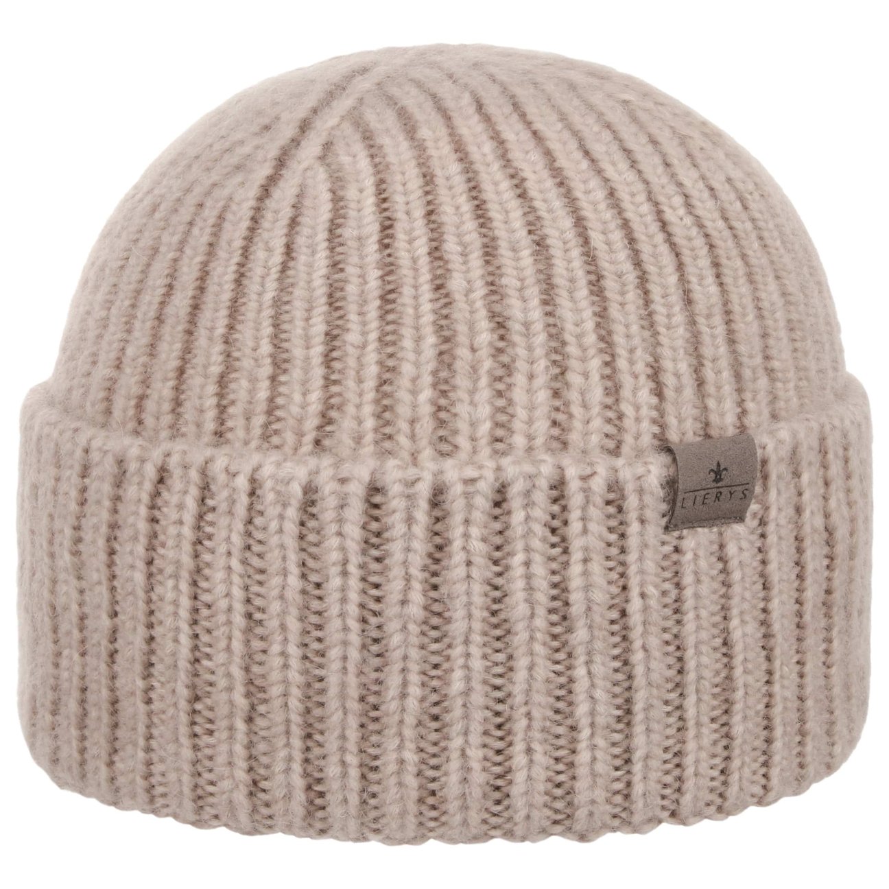 Lierys Women's Beige Sylva Alpaca Beanie Hat With Cuff By