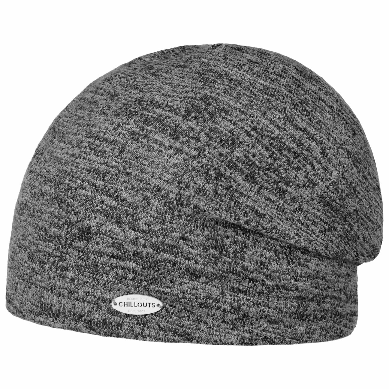 Chillouts Men's Dark Grey Heather Oversize Beanie Hat By
