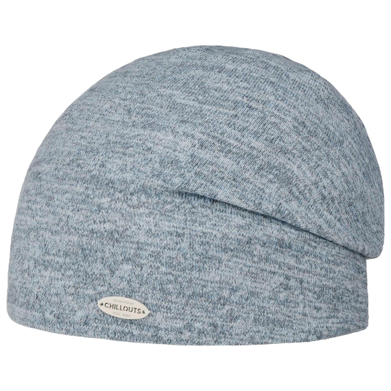 Chillouts Men's Light Blue Heather Oversize Beanie Hat By
