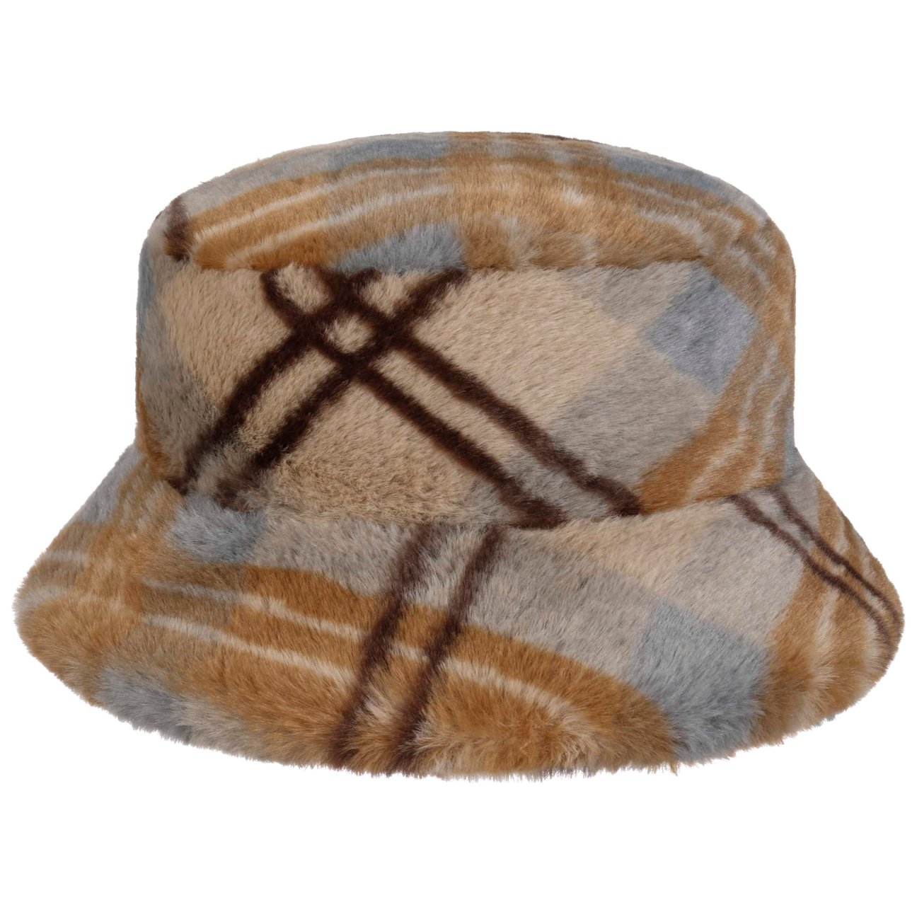 Mayser Women's Beige Philippa Plush Bucket Cloth Hat By