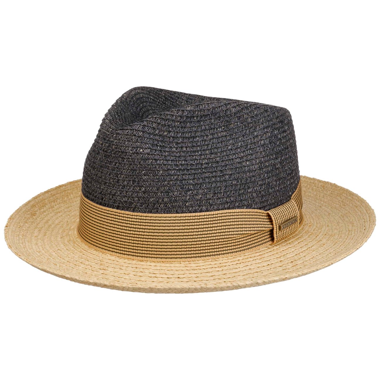 Stetson Women's Navy Toyo Raffia Fedora Hat By