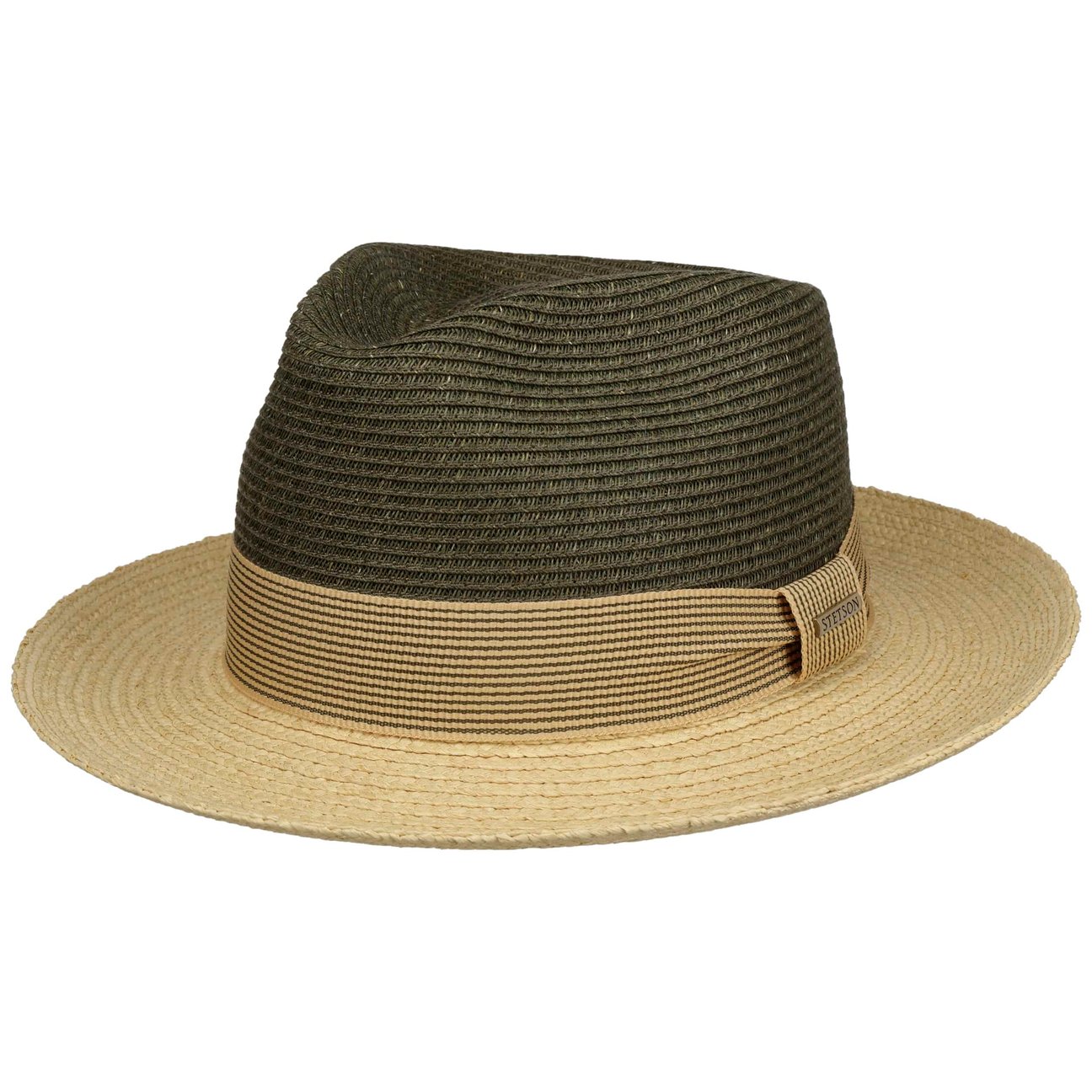 Stetson Women's Darkolive Toyo Raffia Fedora Hat By