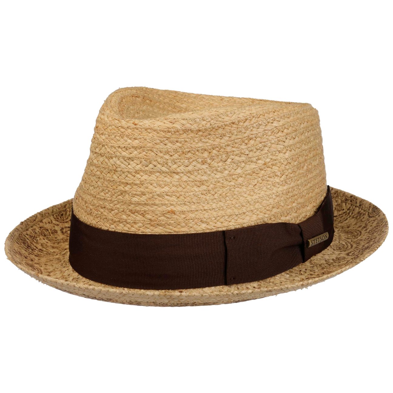 Stetson Women's Nature Printed Brim Player Raffia Hat By