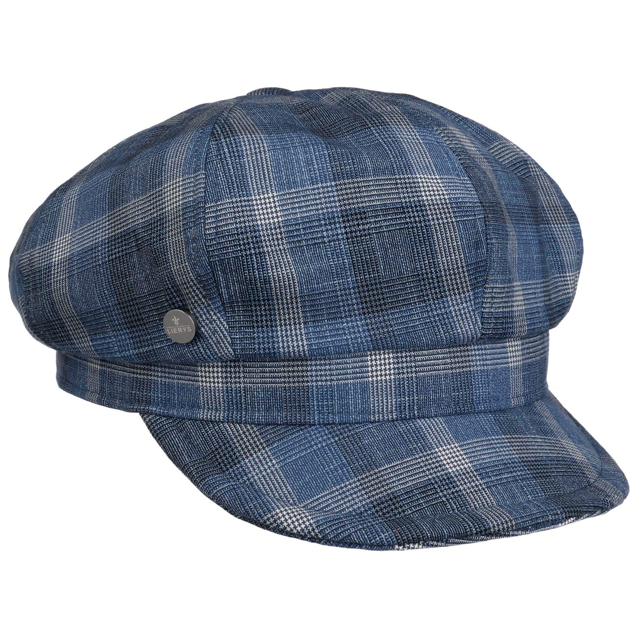 Lierys Girls Blue Edina Cotton Newsboy Cap By