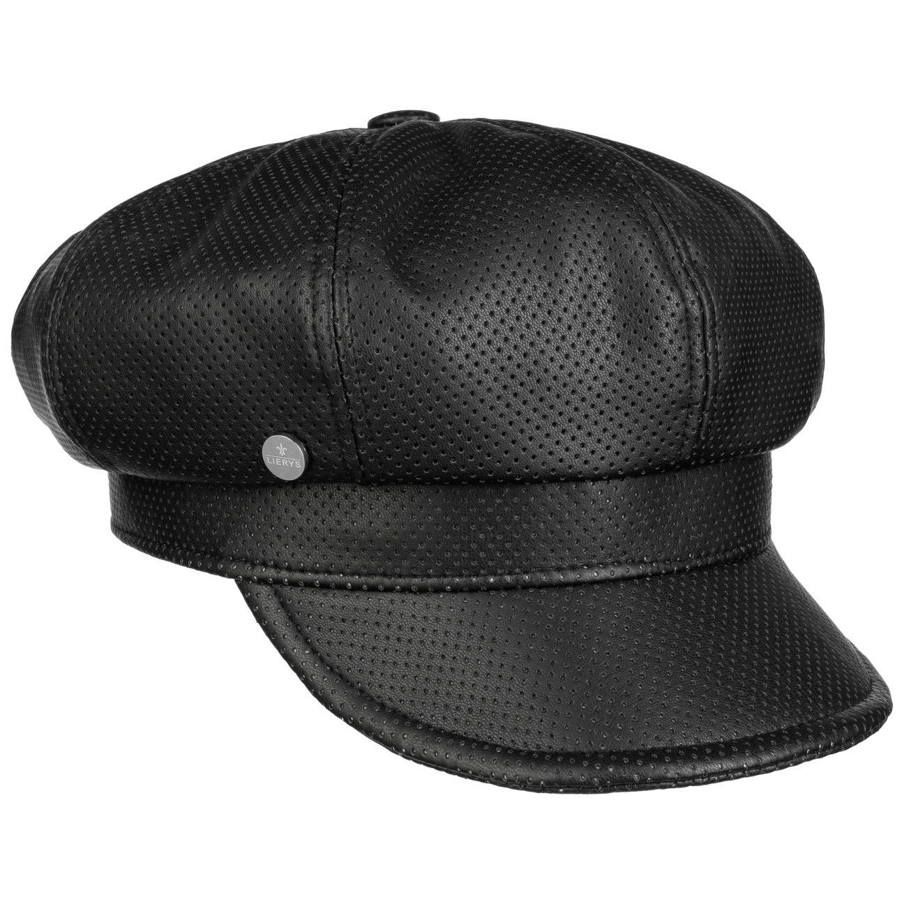 Lierys Girls Black Rosslea Newsboy Cap By