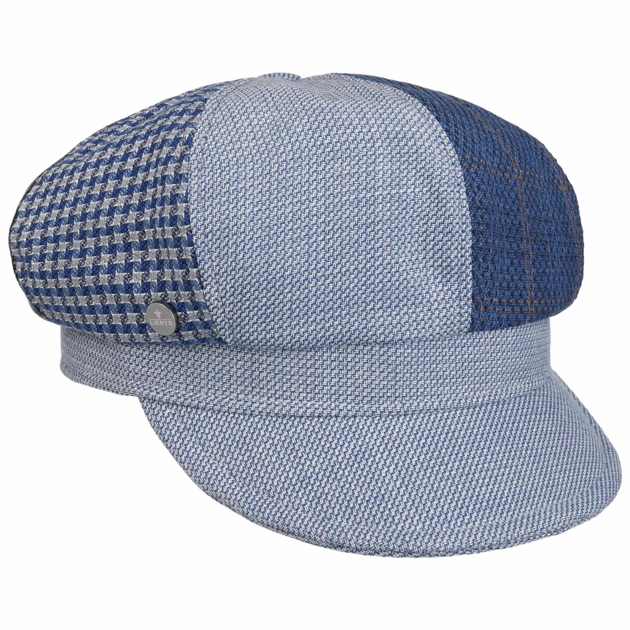 Lierys Girls Navy Lilydale Patchwork Newsboy Cap By