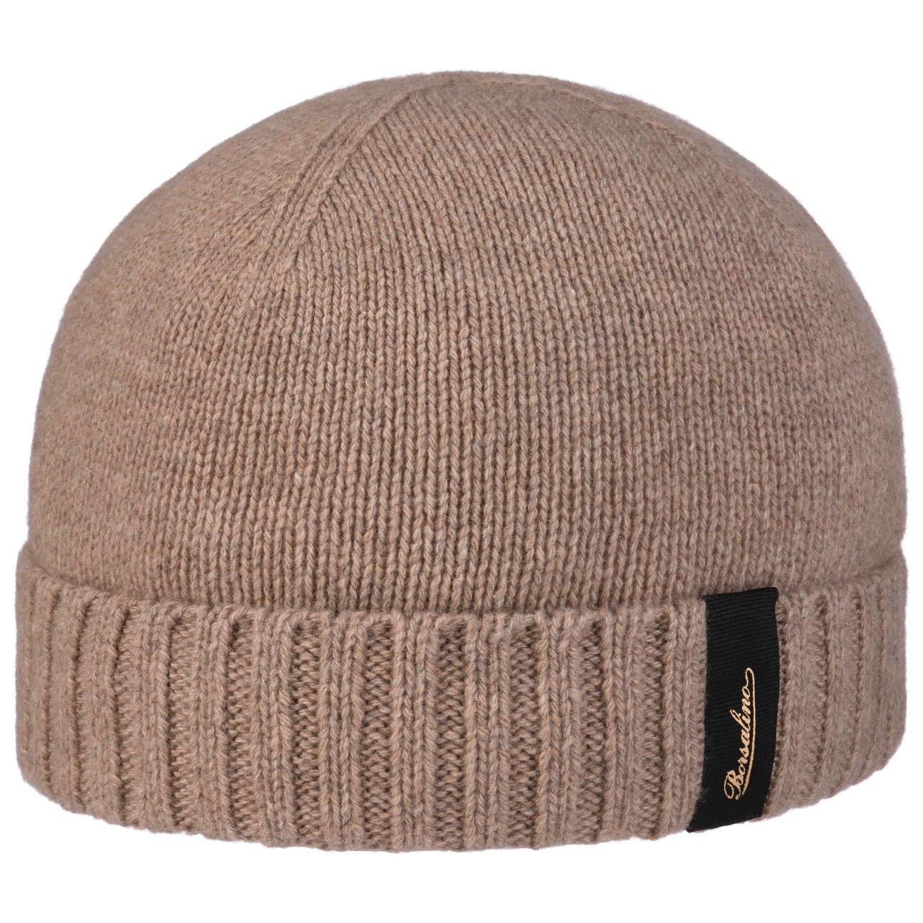 Borsalino Women's Beige Uni Cashmere Beanie Hat By