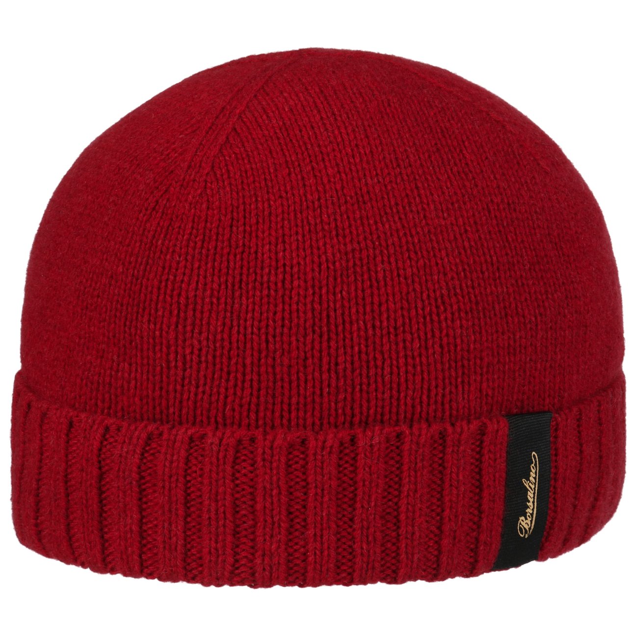 Borsalino Women's Red Uni Cashmere Beanie Hat By