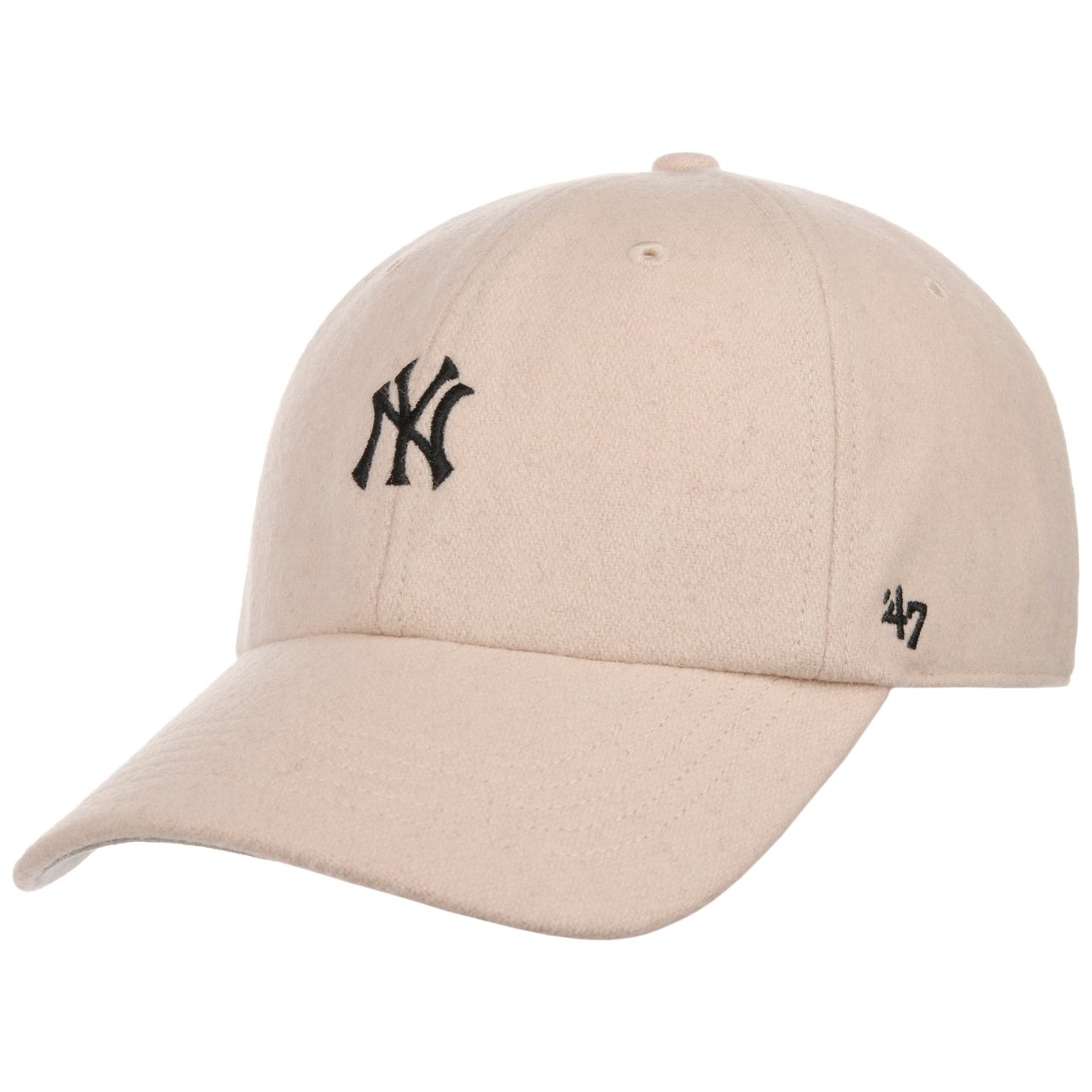 47 Brand Men's White Mlb Ny Yankees Base Runner Cap By