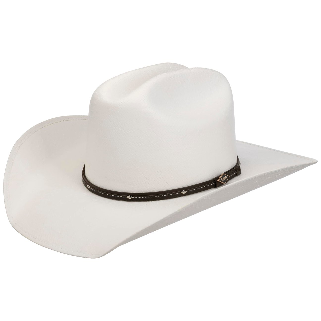 Jj Hats White Lareto Western Toyo Straw Hat By