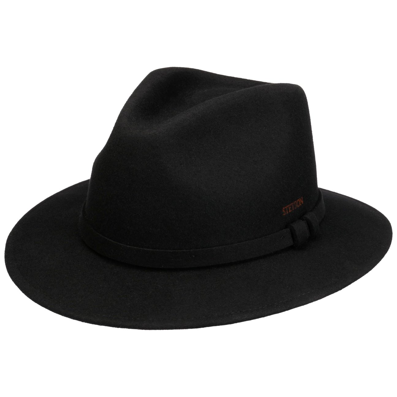 Stetson Women's Black Soft Felt Traveller Wool Hat By