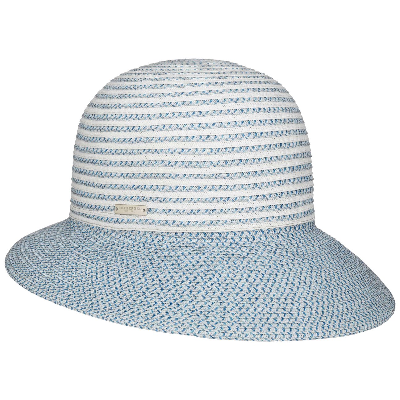Seeberger Women's Light Blue Valdona Straw Hat By