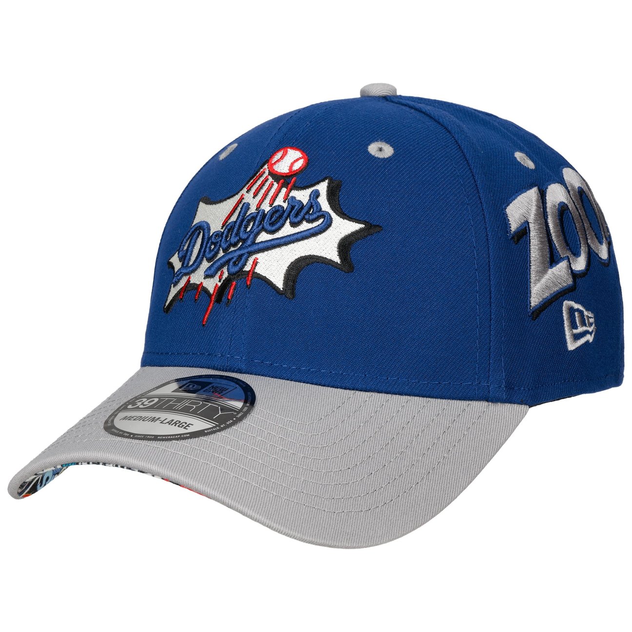 New Era Men's Navy 39Thirty Dodgers Zoom Cap By