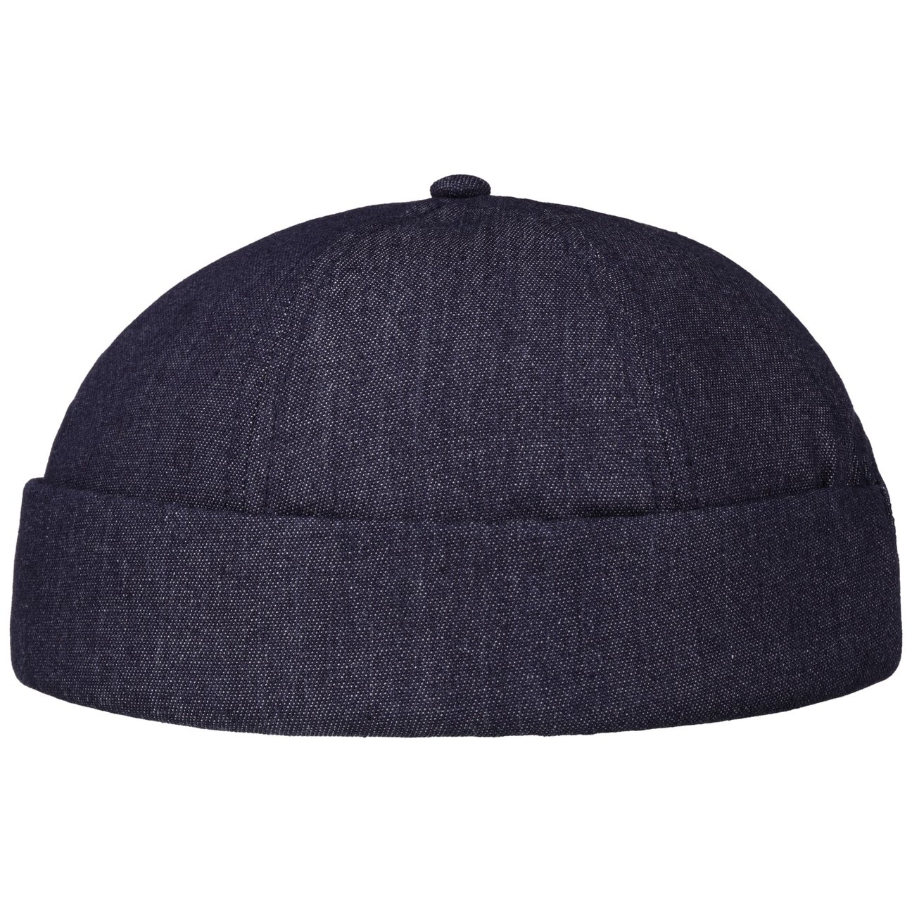 Lipodo Navy Cotton Denim Docker Hat By