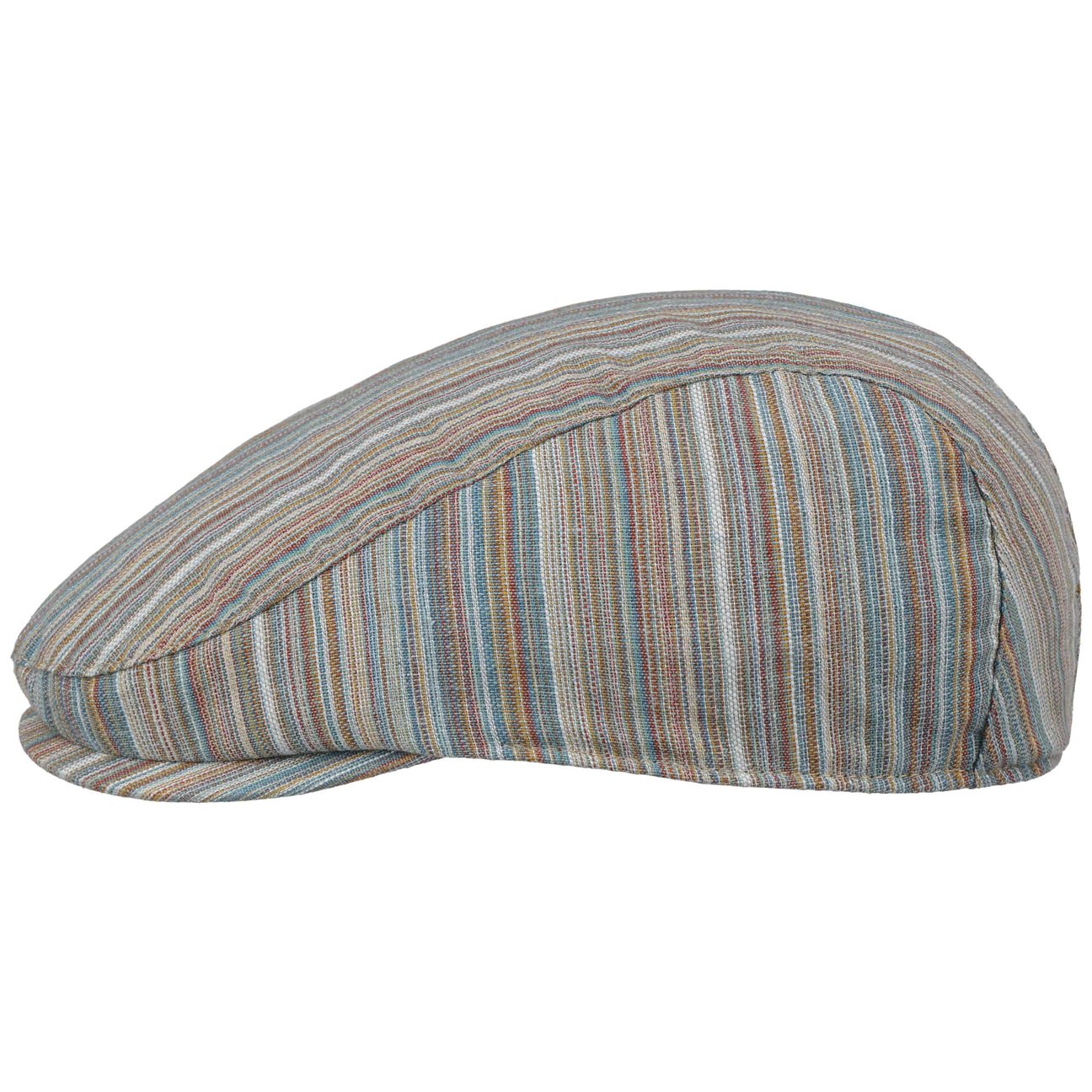 Lipodo Blue Temberton Stripes Flat Cap By
