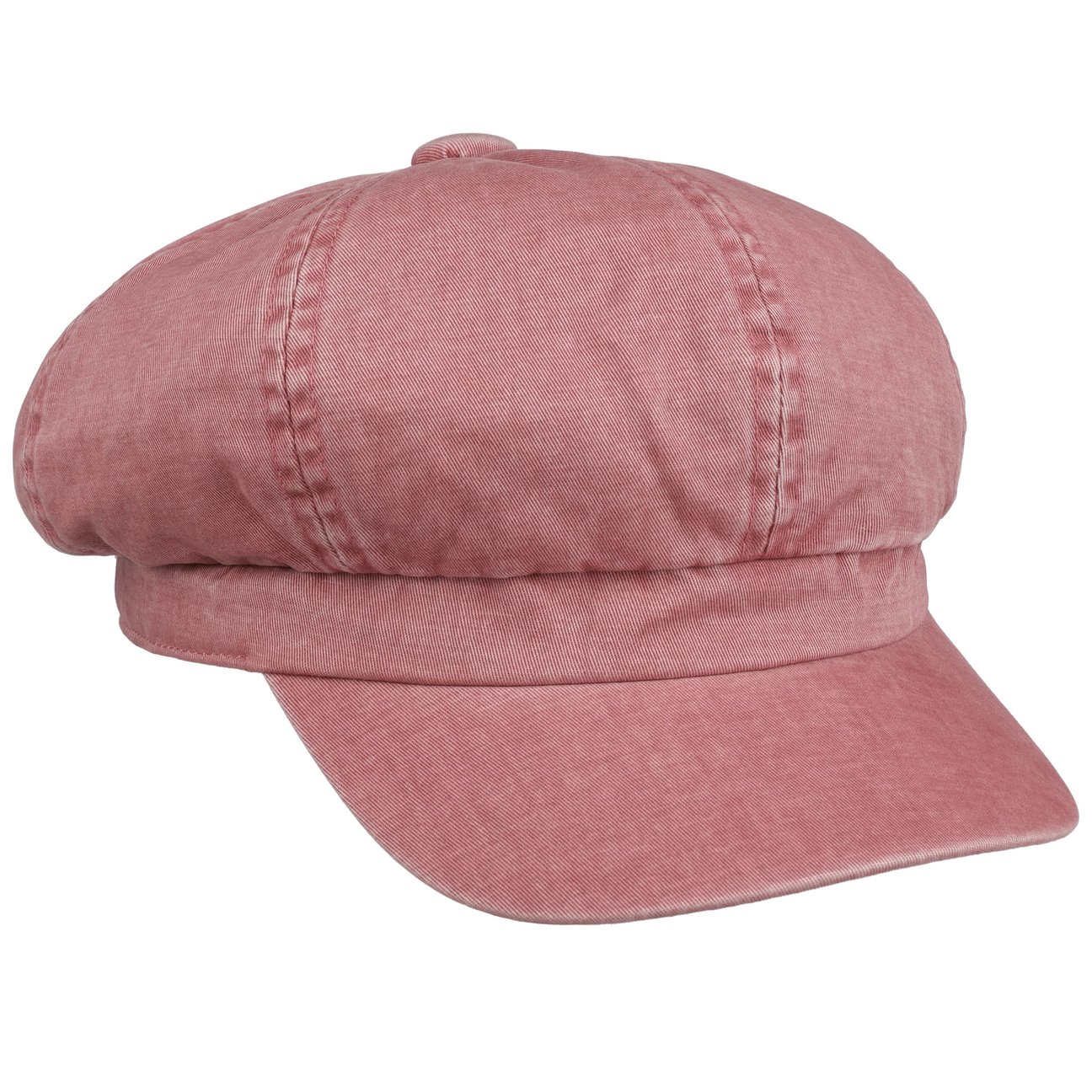 Lipodo Women's Oldrose Uni Washed Cotton Newsboy Cap By