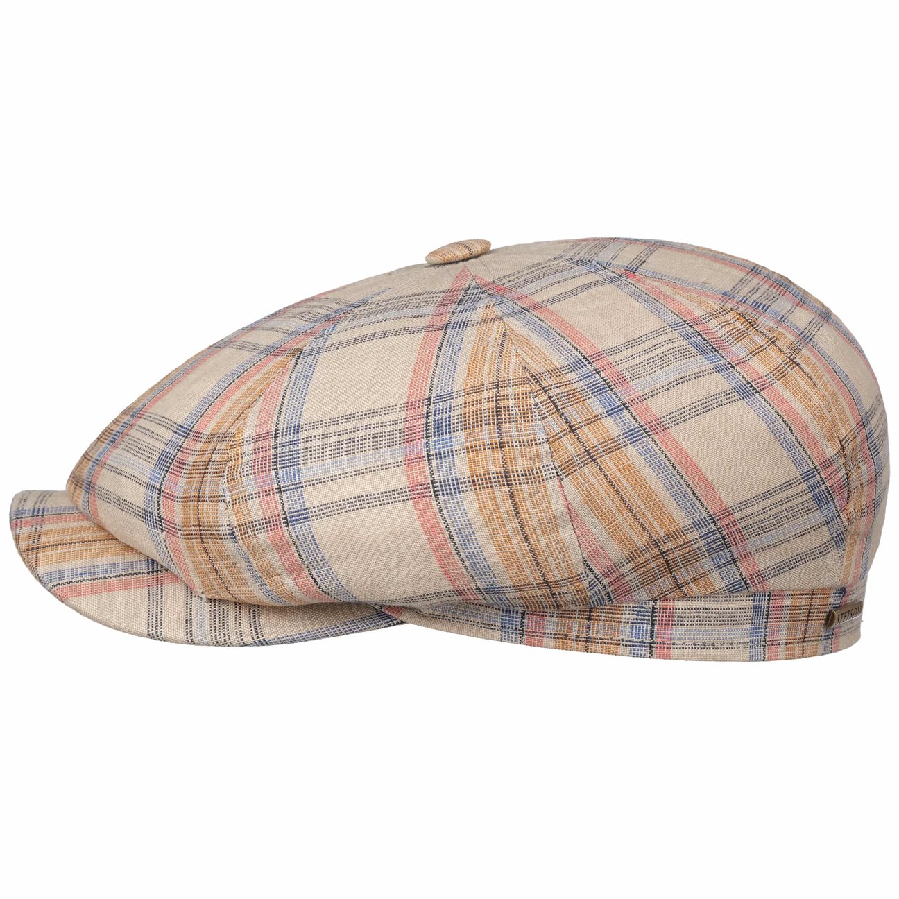 Stetson Oatmeal Hatteras Orsley Linen Flat Cap By