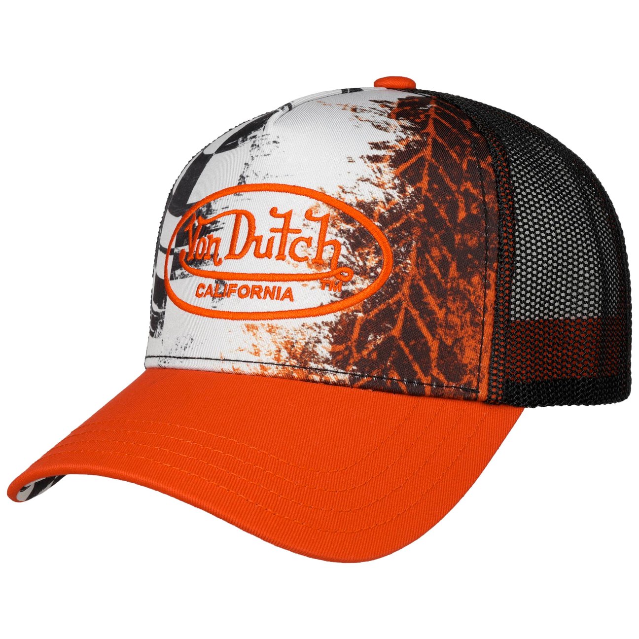 Von Dutch Men's Orange Tyre Track Cap By