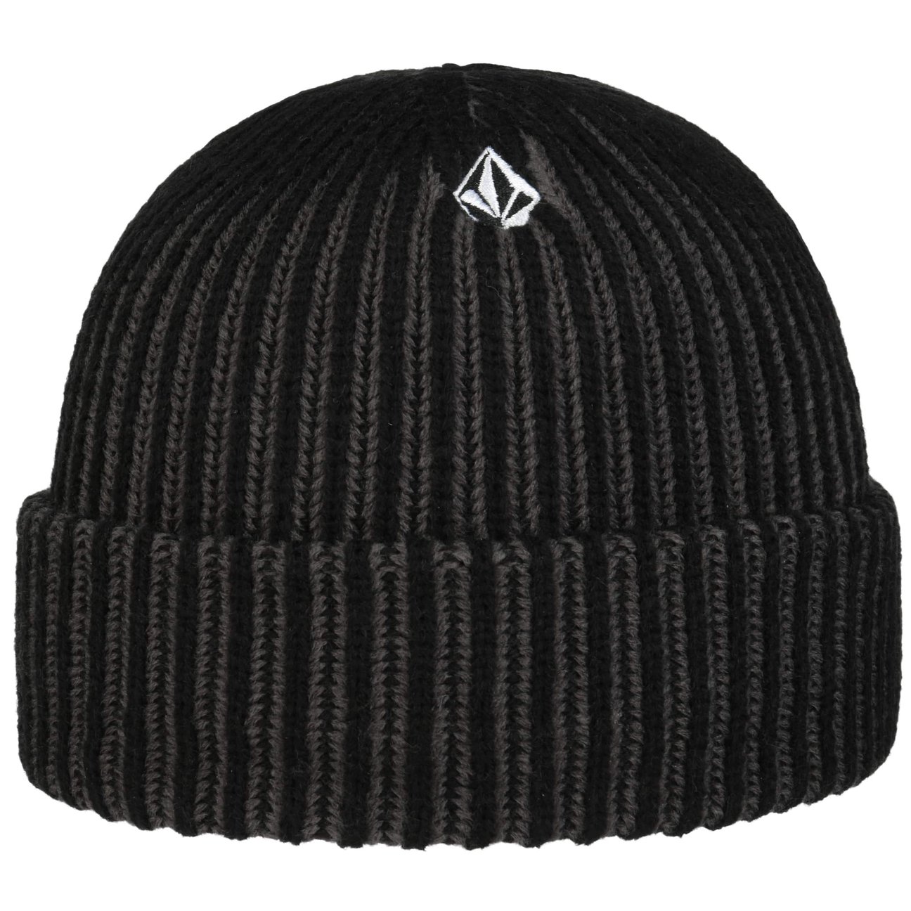 Volcom Women's Black Full Stone Cuff Beanie Hat By