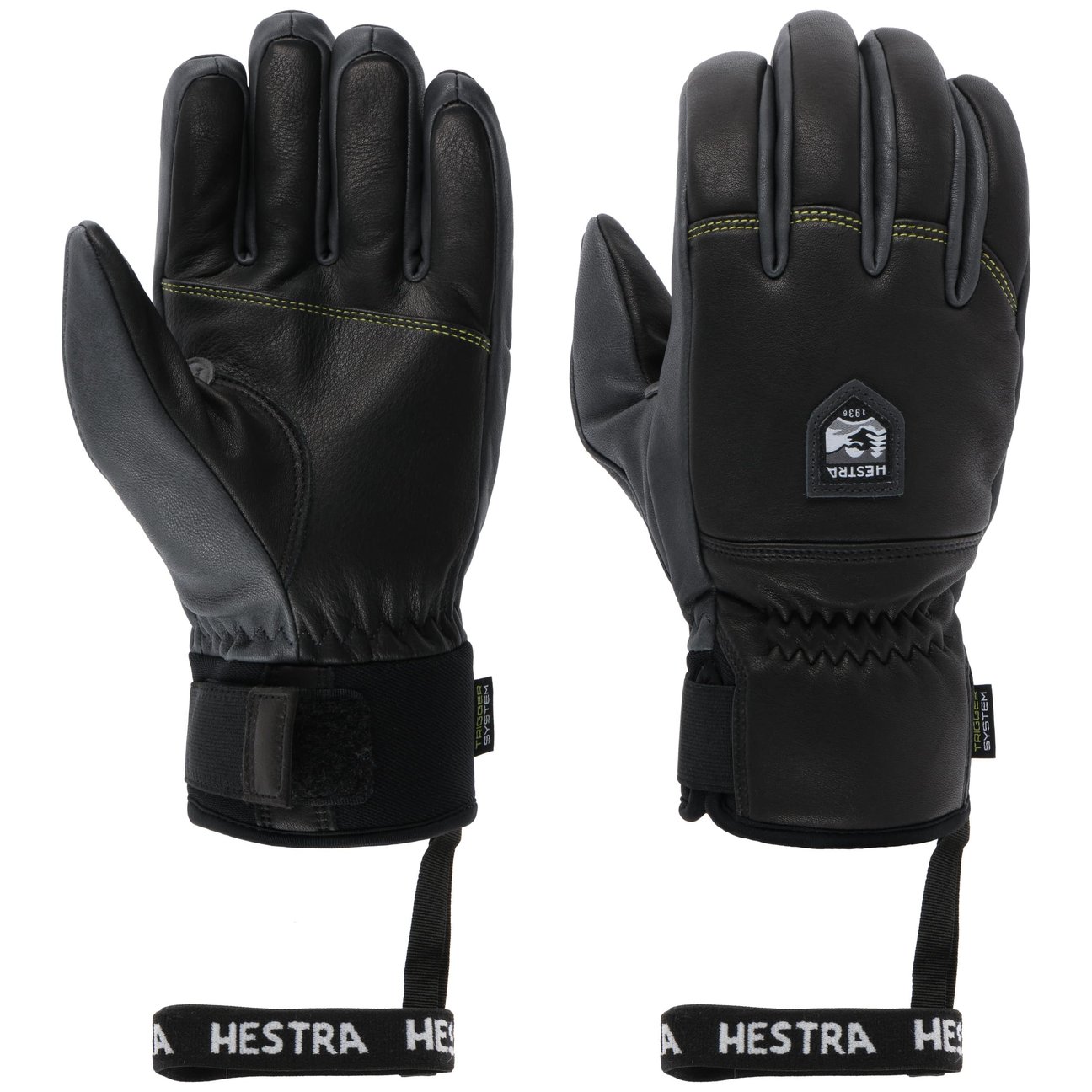 Hestra Men's Black Omni Trigger 5 Finger Ski Gloves - Image 2