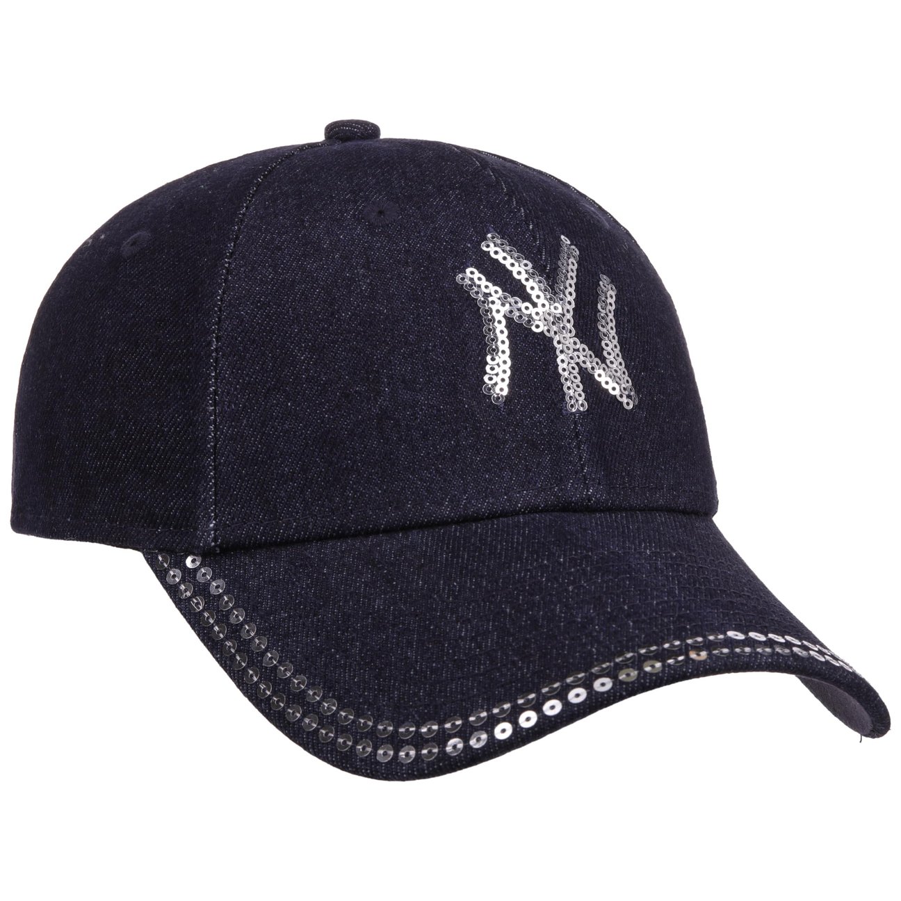 New Era Women's Navy 9Forty Wmns Sequin Yankees Cap By