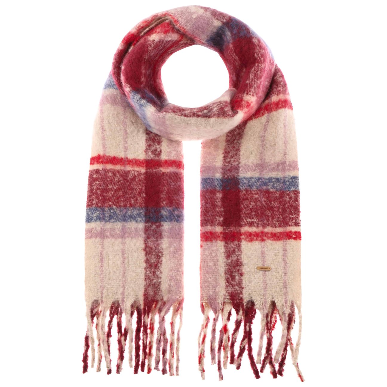 Barts Women's Bordeaux Loriant Checked Scarf By