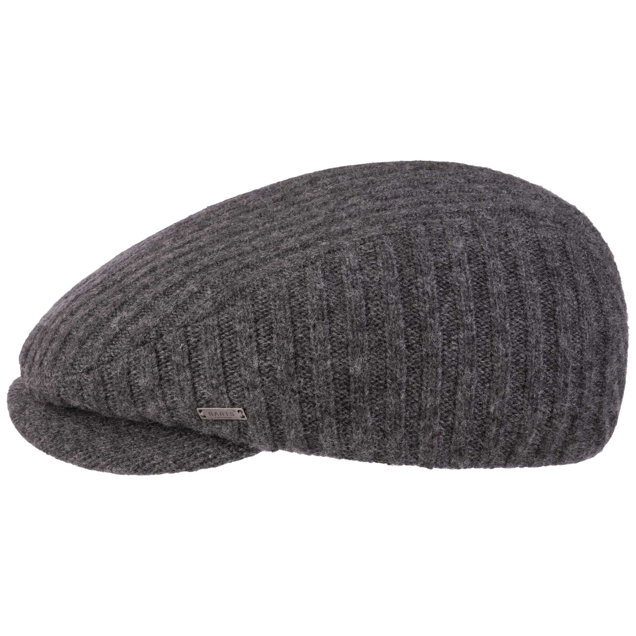 Barts Men's Grey Alvadey Knit Flat Cap By