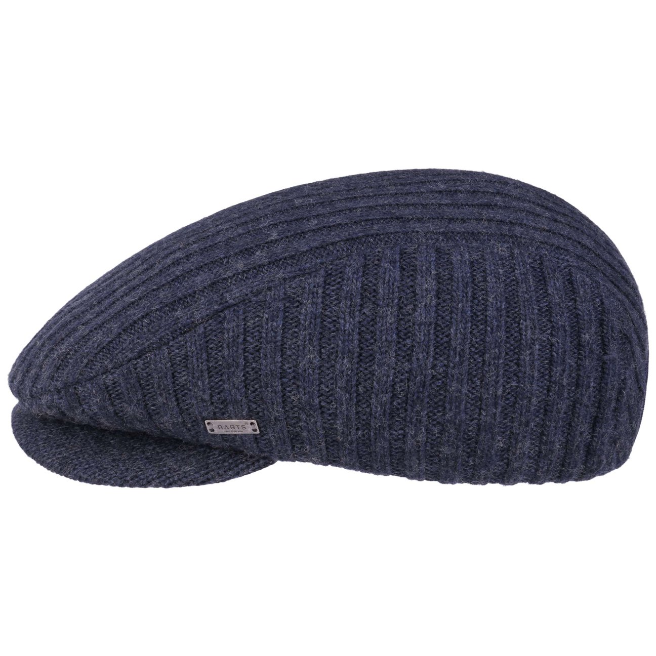 Barts Men's Navy Alvadey Knit Flat Cap By