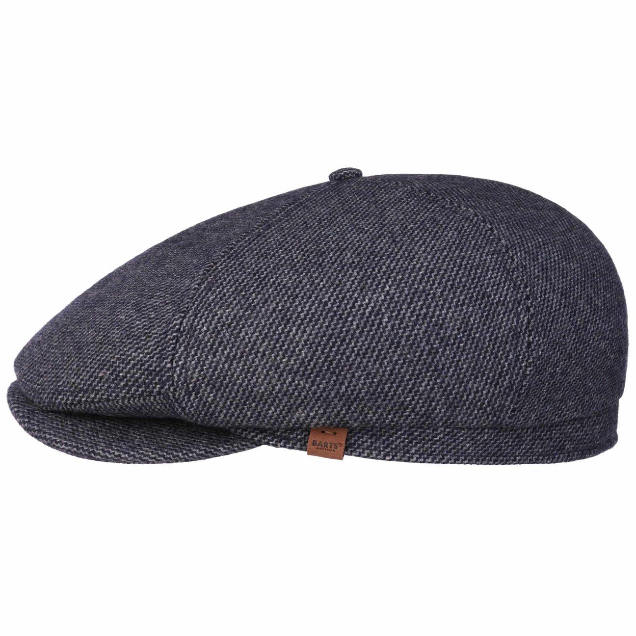 Barts Men's Navy Jamaica Wool Mix Flat Cap By