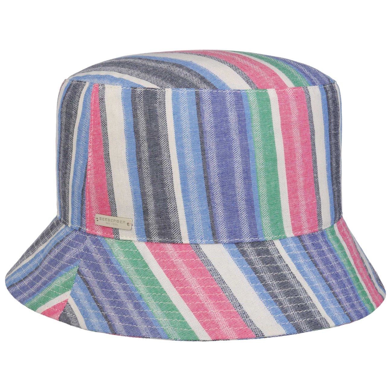 Seeberger Women's Blue Linasol Bucket Cloth Hat By