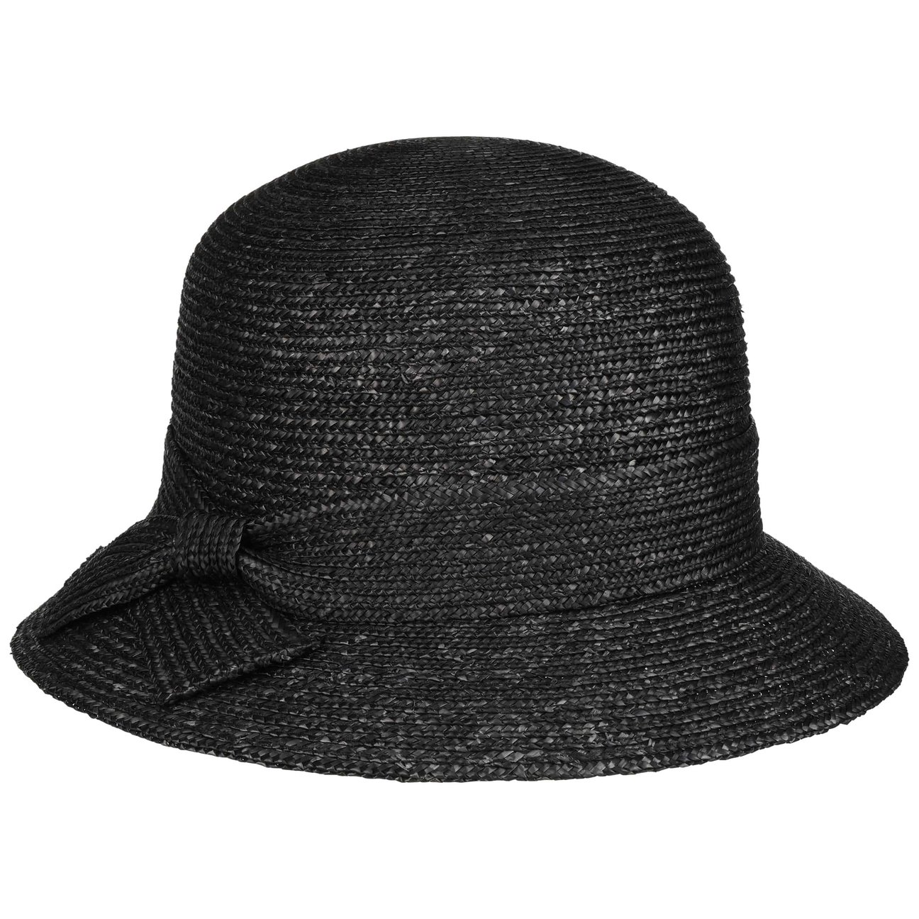 Seeberger Women's Black Fiora Straw Hat By