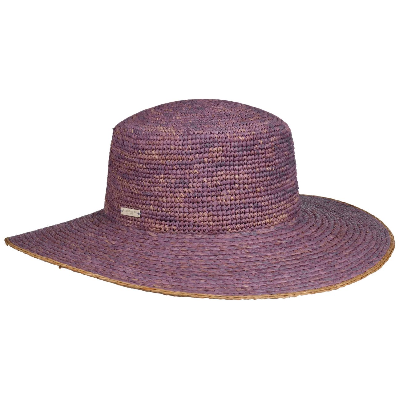 Seeberger Women's Lilac Matelot Raffia Hat By