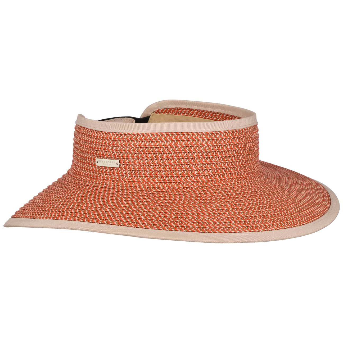 Seeberger Women's Orange Wide Brim Visor By