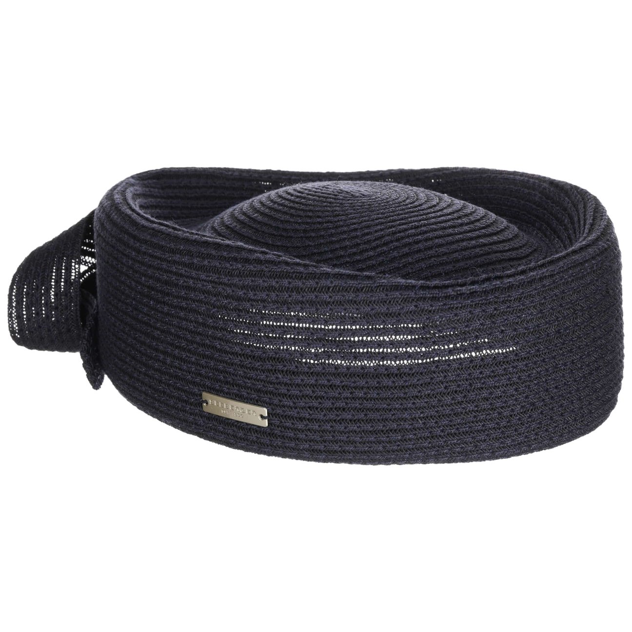 Seeberger Women's Navy Vitenora Pillbox Hat By