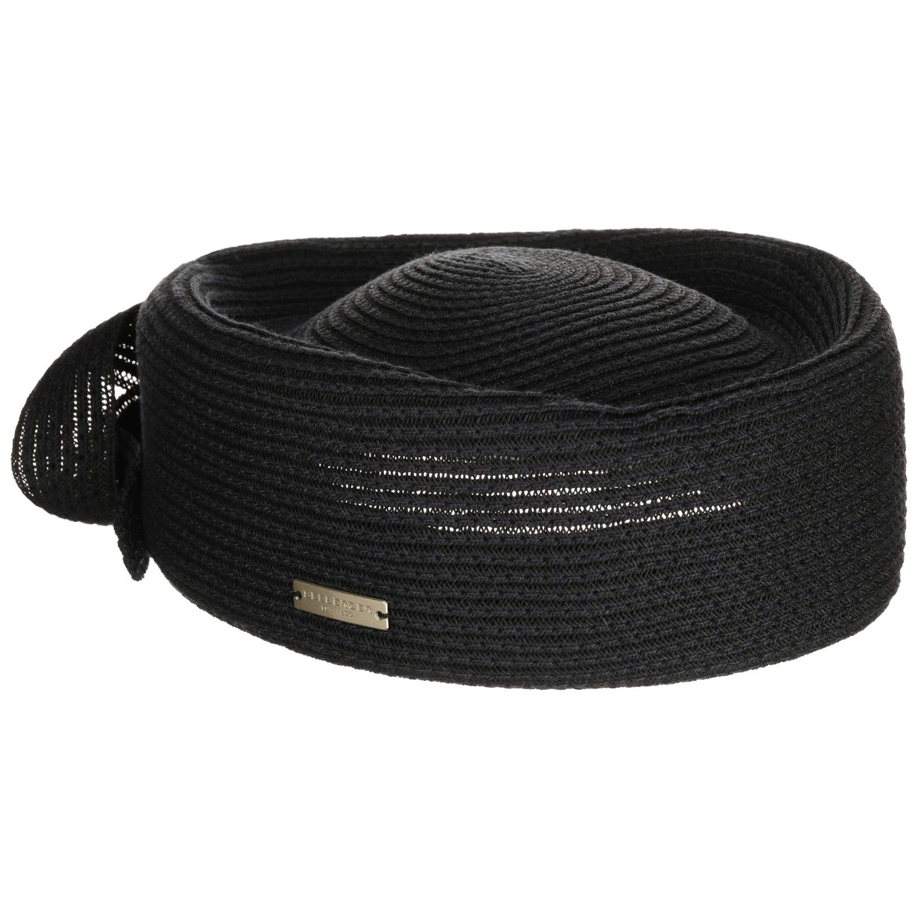 Seeberger Women's Black Vitenora Pillbox Hat By