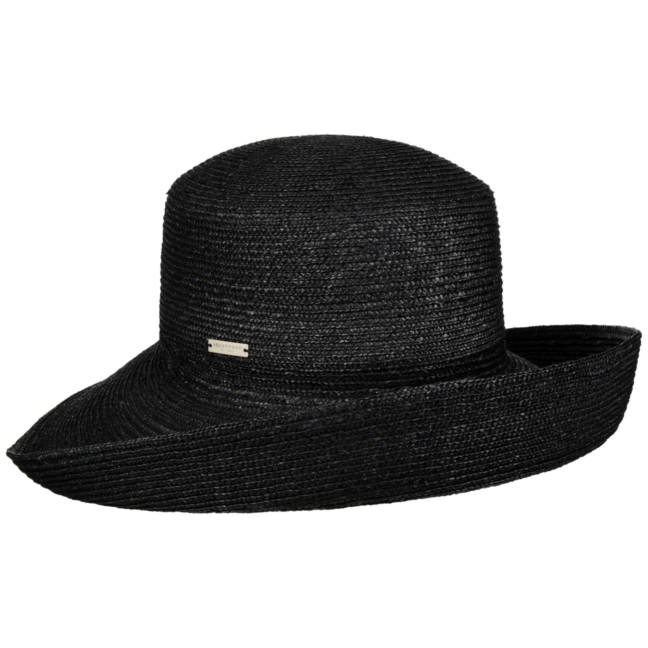Seeberger Women's Black Isabelle Uni Straw Hat By