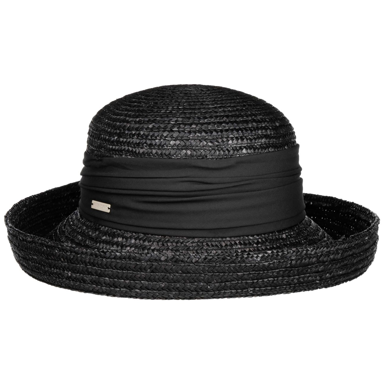 Seeberger Women's Black-Black Dilara Uni Straw Hat By