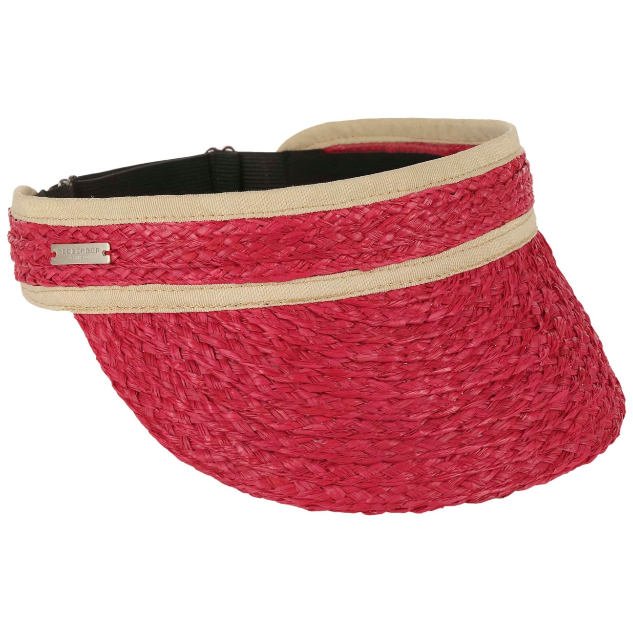 Seeberger Women's Red Avestina Raffia Sun Visor By