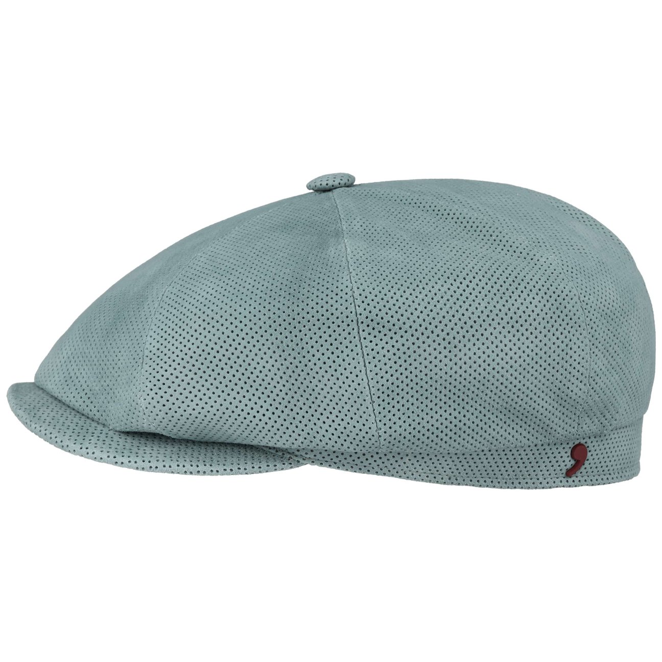 Alfonso D´Este Women's Mint Green Kyoto Perf Leather Flat Cap By Alfonso DEste