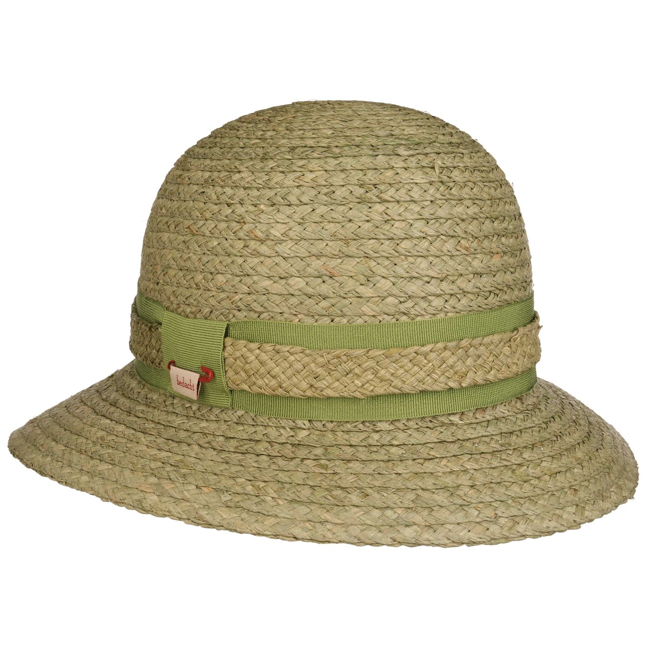 Bedacht Women's Green Bourbon Straw Hat By