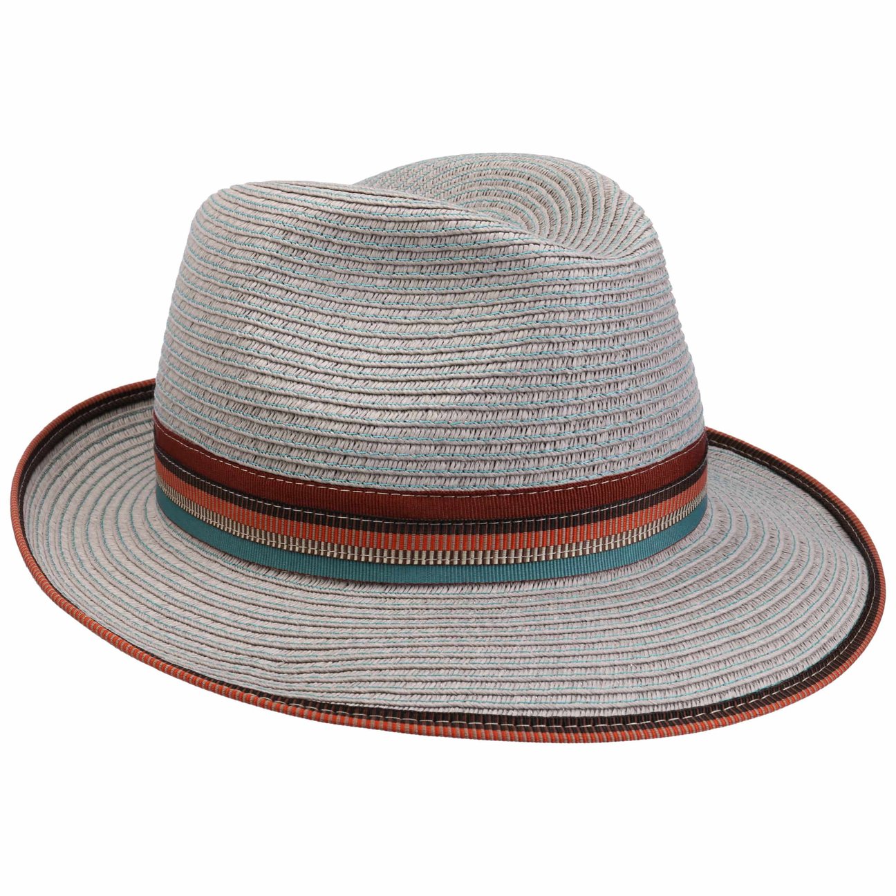 Bedacht Women's Grey Malve Straw Hat By