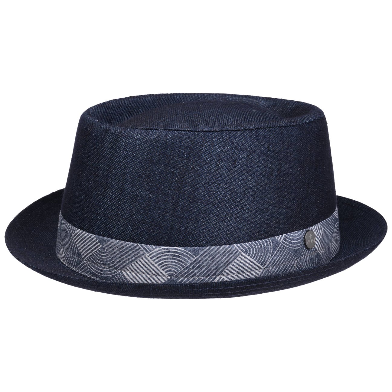 Lierys Women's Denim Montaco Pork Pie Linen Hat By