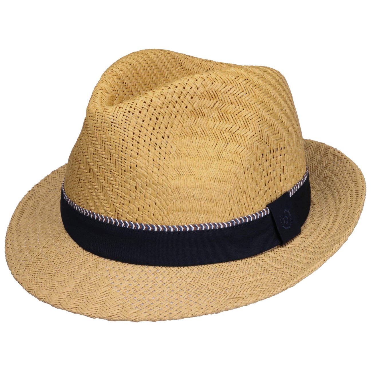 Bugatti Nature Revik Straw Trilby Hat By