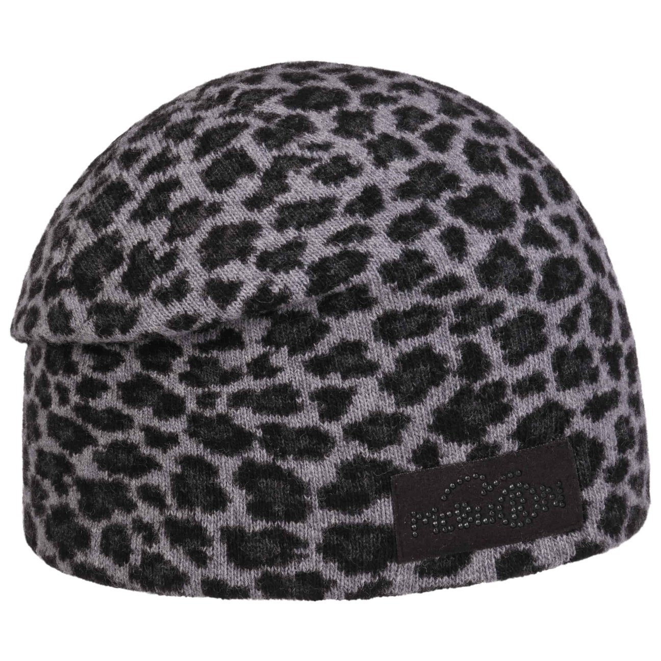 Mcburn Women's Grey Leo Wool Beanie Hat By