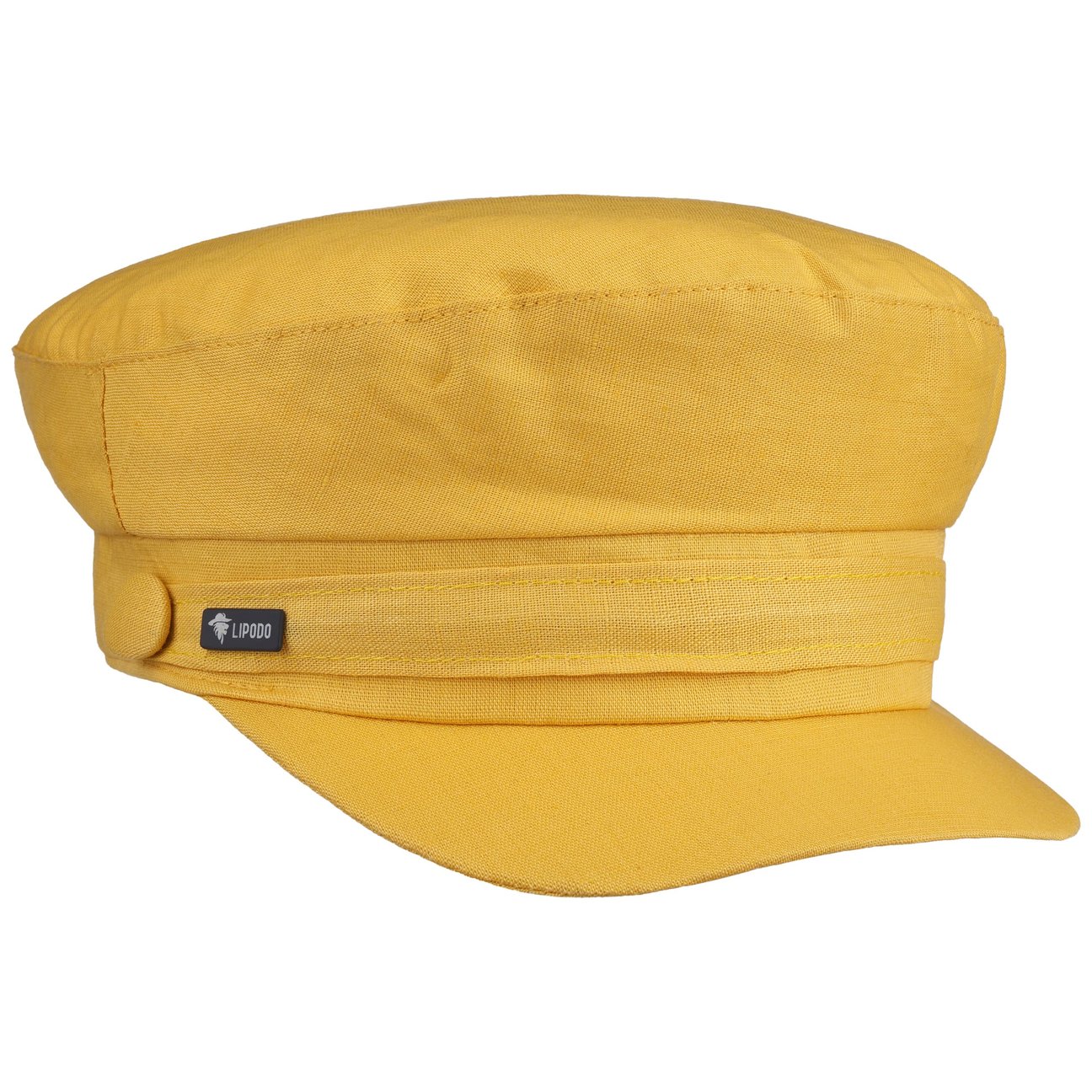 Lipodo Women's Yellow Uni Linen Fisherman´S Cap By