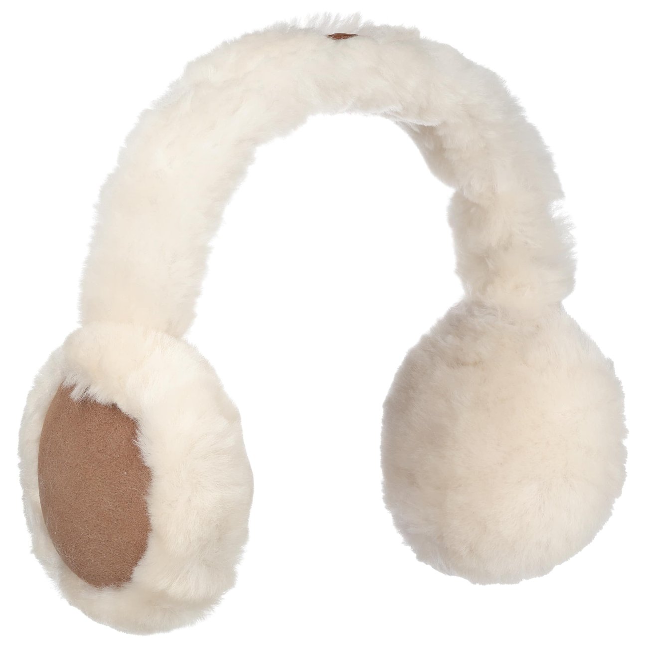 Ugg Women's Beige Sheepskin Wireless Bluetooth Ear Warmers By