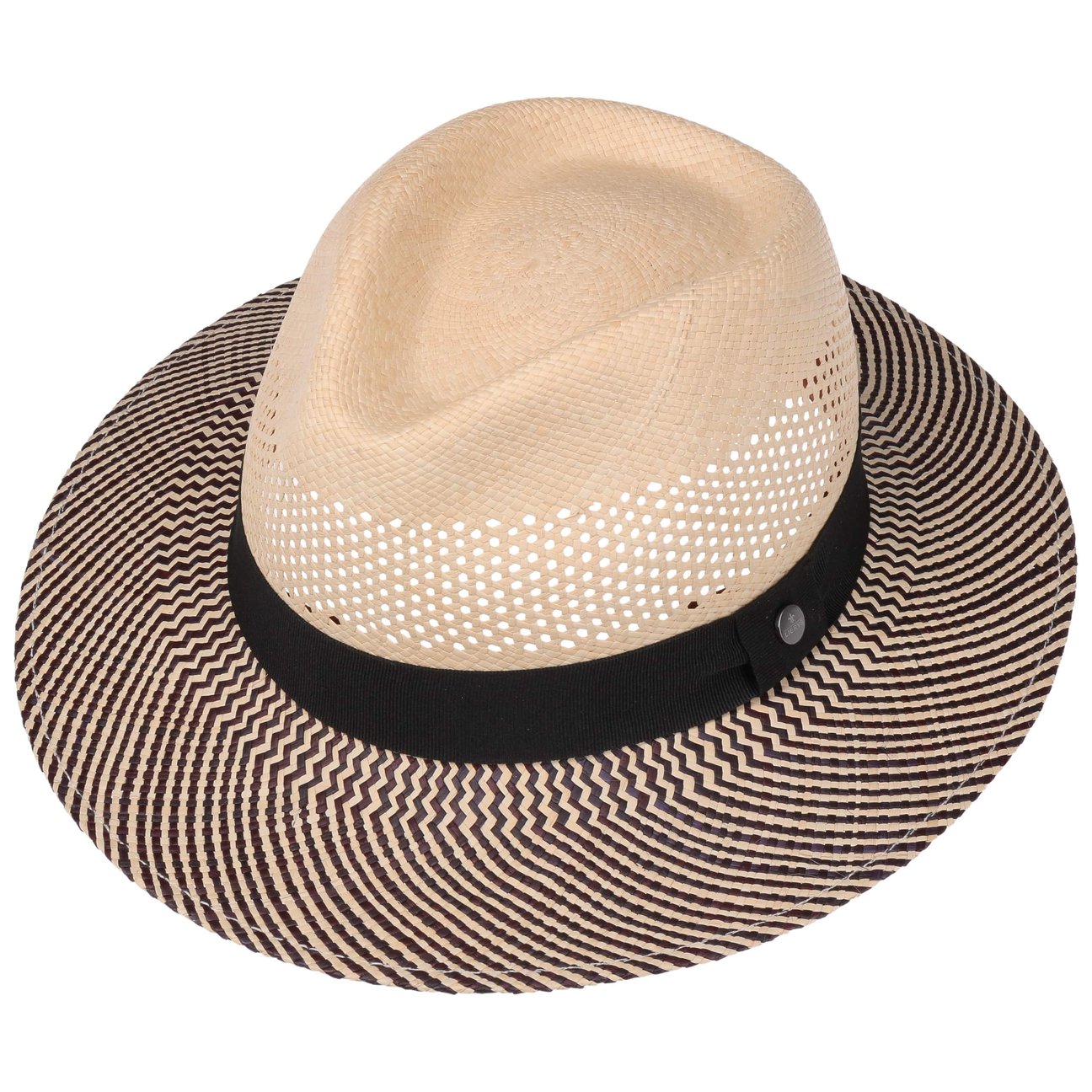 Lierys Women's Nature-Black Quenlin Twotone Panama Hat By