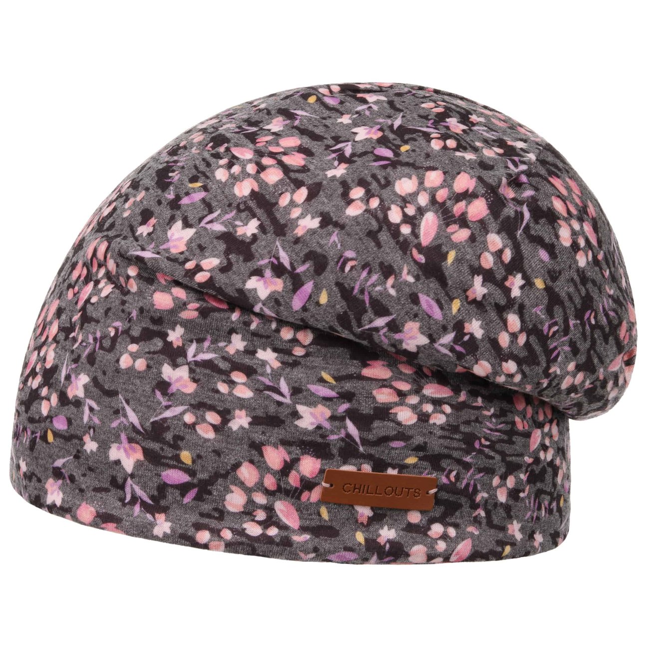 Chillouts Women's Dark Grey Linz Cotton Beanie Hat By