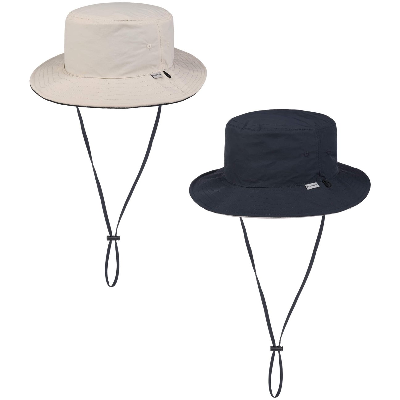Chillouts Men's Beige-Blue Santana Bucket Hat With Uv Protection By